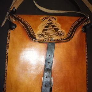 Mexican Leather messenger bag great condition.